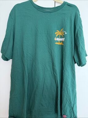 Volcom Hawaii Palm Tree Graphic T-Shirt Men’s Green Surf Tee XXL